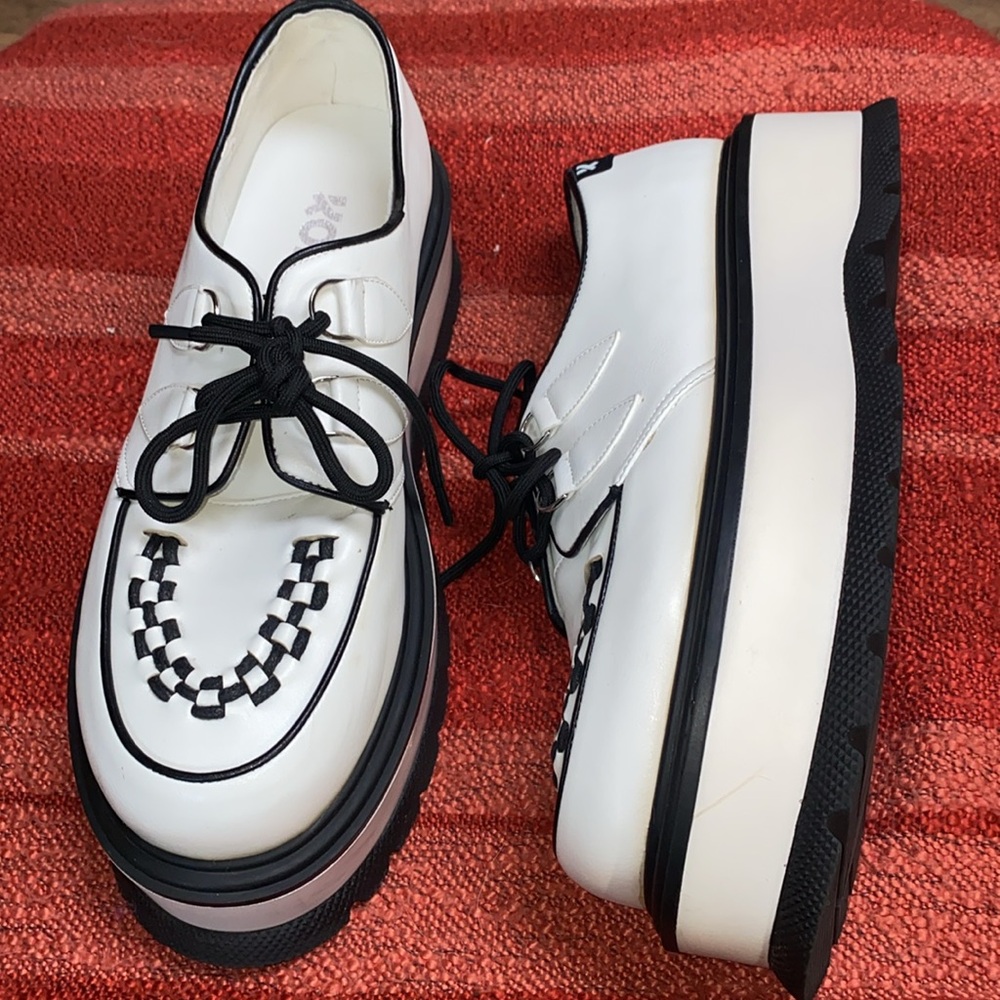 MENS KOI CREEPERS SZ 10 PLATFORM OXFORDS